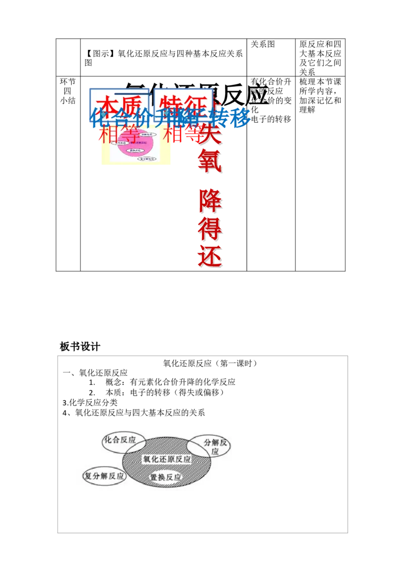 1.3《第三节氧化还原反应》优秀教案教学设计_高化_2025春-人教版高中化学_01新版高中化学必修一_8.课件+教案_教案（赠送参考）