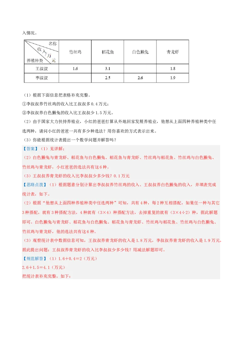 第八单元数学广角&mdash;&mdash;搭配（二）-（真题汇编）全解全析_26春人教版数学三下_19、赠送其它资料_新建文件夹_三年级数学下册（人教版）_母题专项练习-K35_2025版