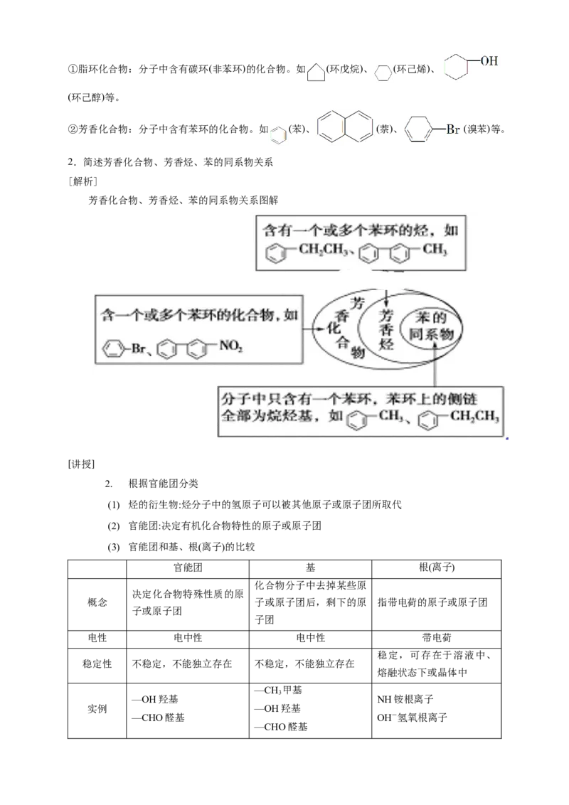 1.1.1　有机化合物的分类方法-教学设计-2020-2021学年下学期高二化学同步精品课堂(新教材人教版选择性必修3）_高化_2025春-人教版高中化学_05新版高中化学选择性必修3_1.课件+教案+学案+习题