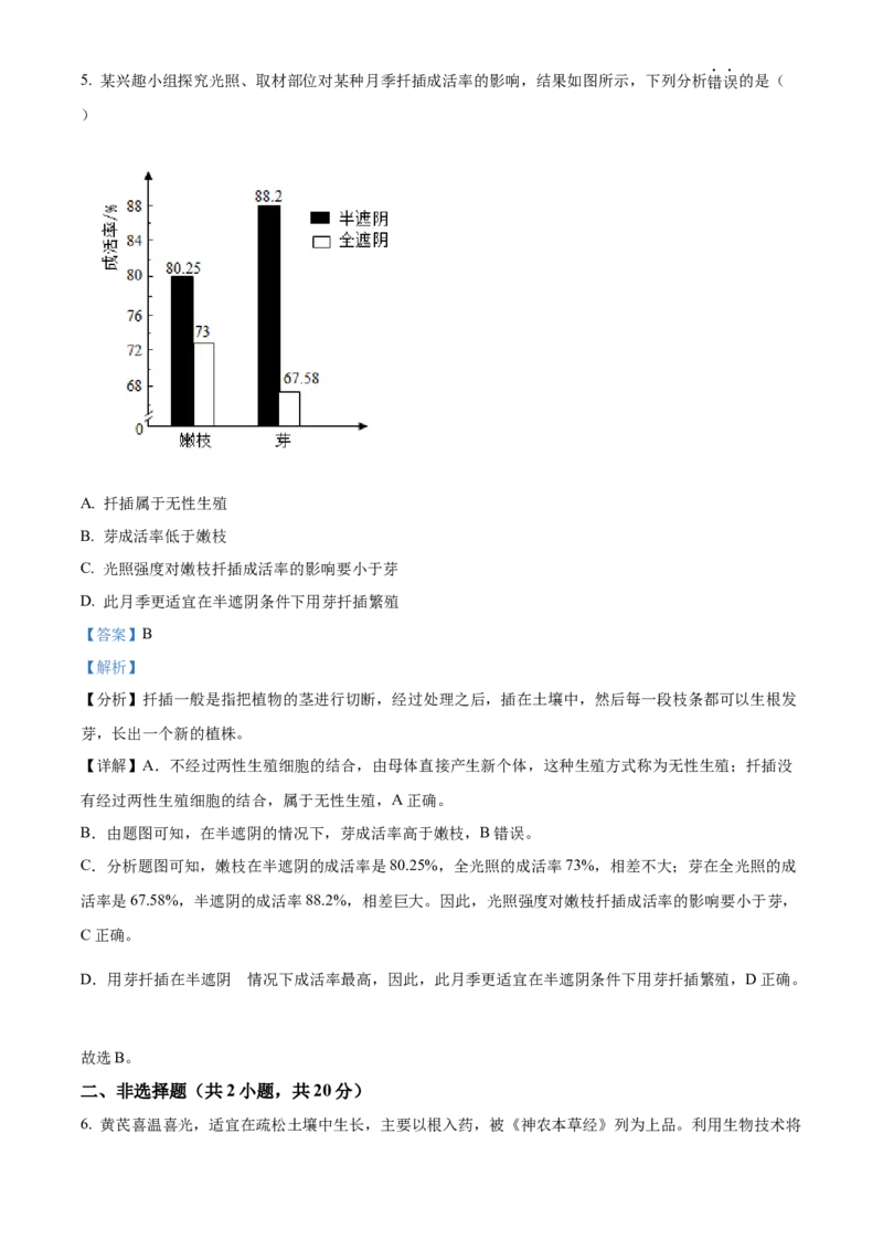 2024年内蒙古中考生物真题（解析版）-16e471b2f762_内蒙古中考真题_内蒙古中考真题+答案解析2013-2024_初中生物历年真题（2013-2024）
