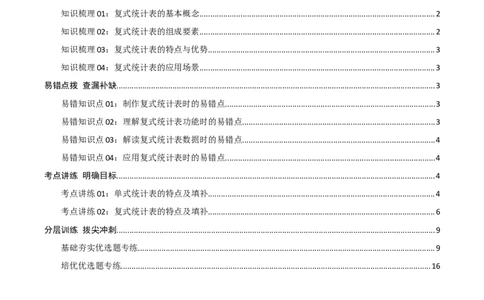 第三讲复式统计表（单元讲义）-（人教版）教师版_26春人教版数学三下_19、赠送其它资料_新建文件夹_三年级数学下册（人教版）_母题专项练习-K35_2025版