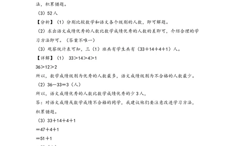 （专项训练）第三单元复式统计表解决问题(挑战奥数)-（答案解析）_26春人教版数学三下_19、赠送其它资料_新建文件夹_三年级数学下册（人教版）_知识解读+题型专练-T2