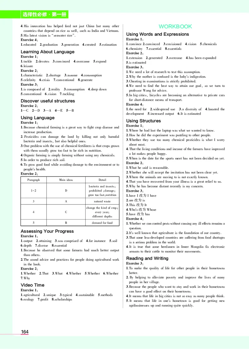 高中英语选择性必修1教材习题答案_高中全套电子教材及答案。_02高中教材参考答案_高中英语_人教版