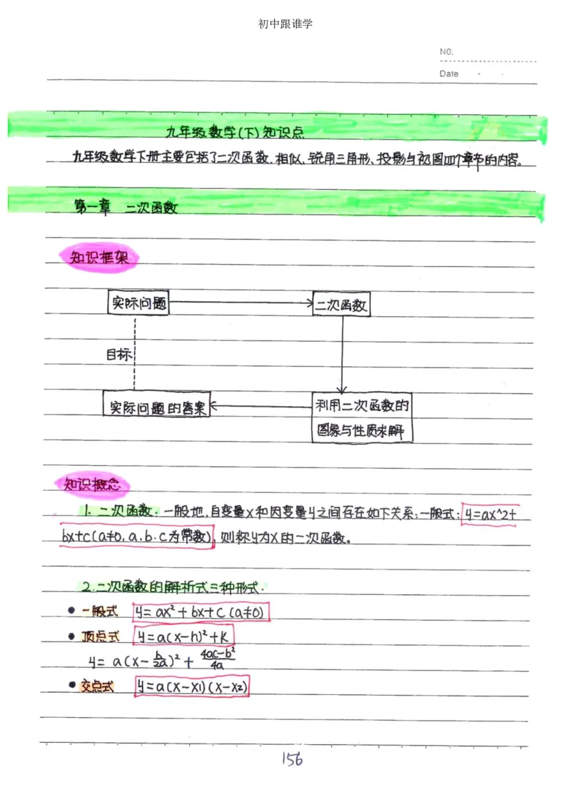 2）中考数学状元笔记（232页）-485e7401f1ba_内蒙古中考真题_赠品_2025.05.01初中九科学霸笔记（无水印）