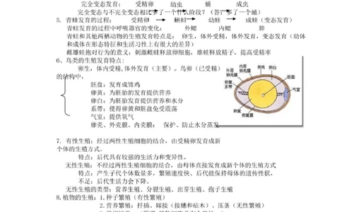 北京版初中生物八上知识点_24秋《初中各科知识点梳理》_初中生物《知识梳理》7-8年级上下册_北京版初中生物7-8年级上下册知识点