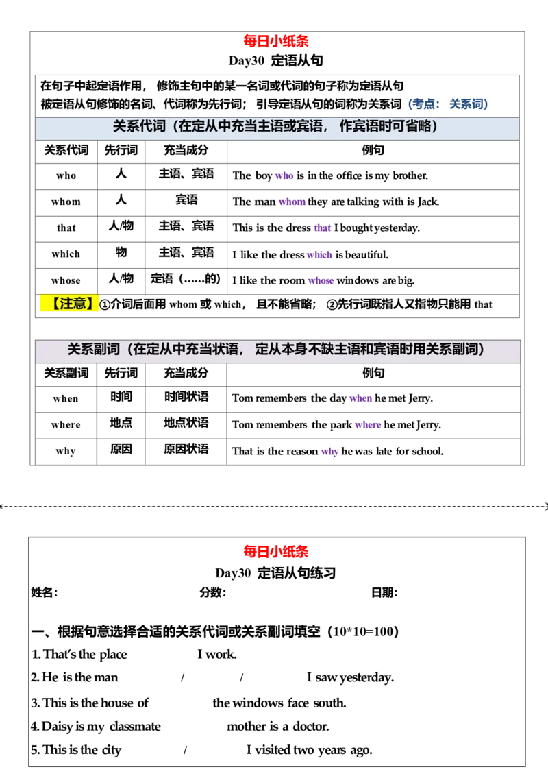 2025年中考英语复习语法每日小纸条.-5c06bddb85a3_内蒙古中考真题_赠品_《复习语法每日小纸条》2025年中考英语