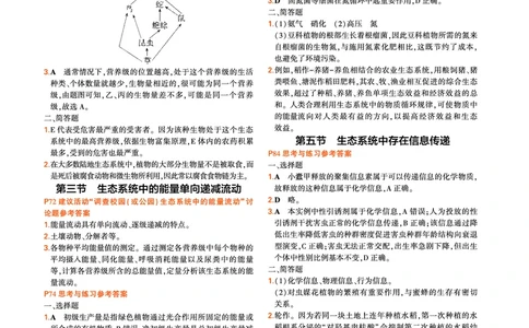 选择性必修2、3合订本浙科生物教材习题答案(1)_高中全套电子教材及答案。_02高中教材参考答案_高中生物_浙科版
