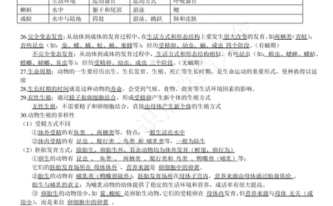 新浙教版七下科学知识点总结_24秋《初中各科知识点梳理》_初中科学《知识梳理》7-9年级上下册_浙教版初中科学7-9年级上下册知识梳理
