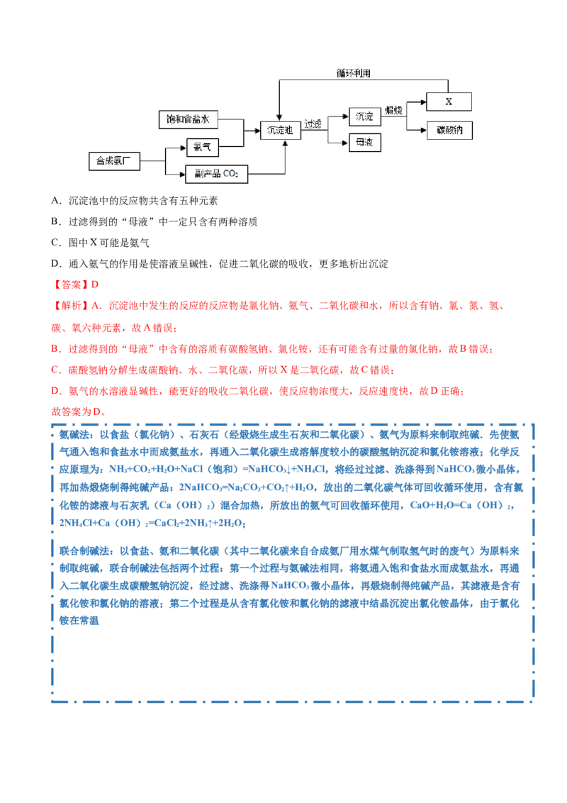2.1.2钠的几种化合物（精讲）-（人教版）解析版_高化_595801221724高中化学新人教版选择性必修一二三电子版教案PPT课件高中试卷_必修一册（人教版）_专项练习