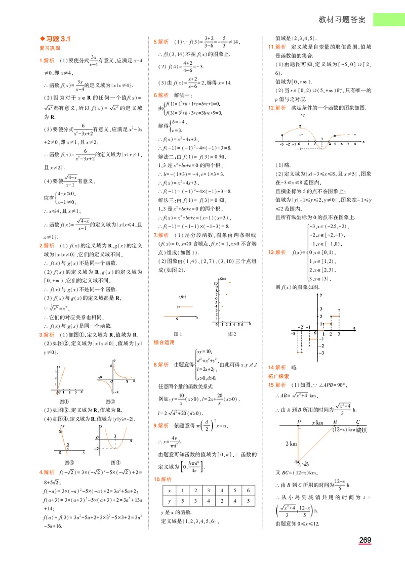 高中数学必修第1册教材习题答案_高中全套电子教材及答案。_02高中教材参考答案_高中数学_人教A版