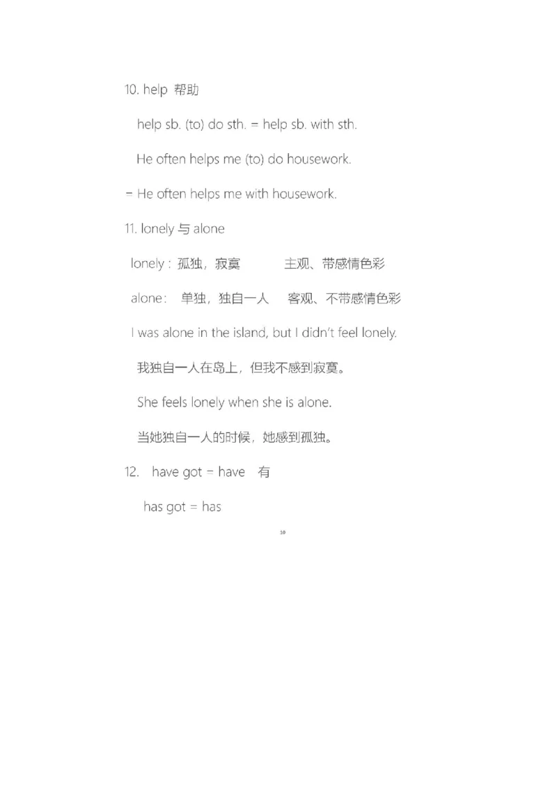 沪教版初中英语九年级上册知识点_24秋《初中各科知识点梳理》_初中英语《知识梳理》7-9年级上下册_知识梳理_沪教版初中英语7-9年级上册知识梳理