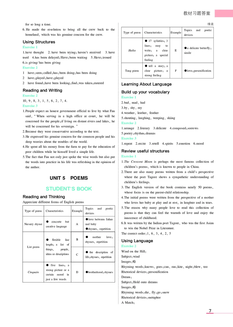 高中英语选择性必修3教材习题答案_高中全套电子教材及答案。_02高中教材参考答案_高中英语_人教版