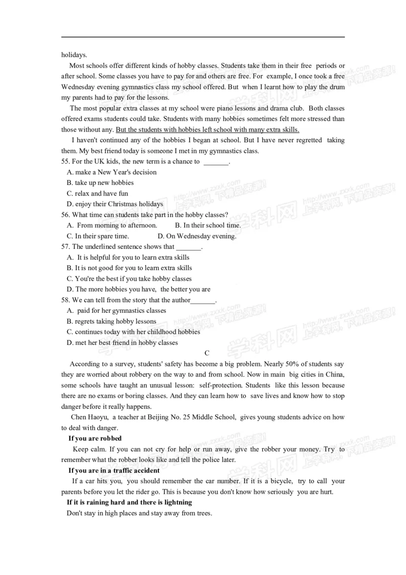 2013内蒙古包头英语试卷+答案+解析(word整理版)-80afdde9c437_内蒙古中考真题_内蒙古中考真题+答案解析2013-2024_初中英语历年真题（2013-2024）