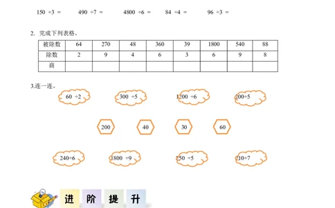 第二单元第2课时口算除法（2）（分层作业）-三年级数学下册人教版_26春人教版数学三下_00、更新资料3月18日_同步练习(2)