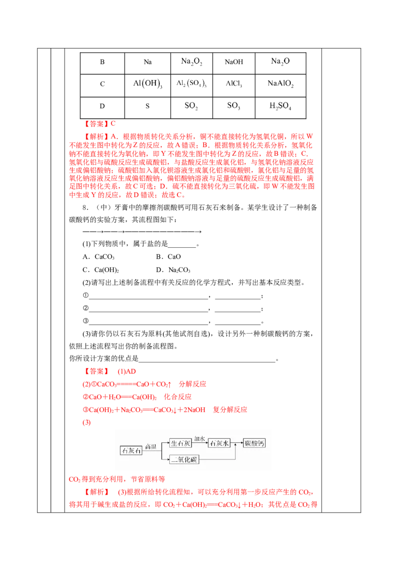 1.1.3物质的转化（教学设计）-（人教版2019必修第一册）_高化_595801221724高中化学新人教版选择性必修一二三电子版教案PPT课件高中试卷_必修一册（人教版）_教学设计