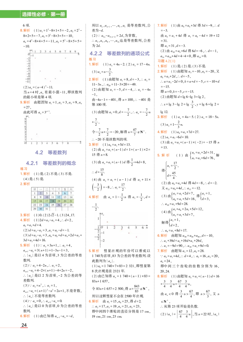 选择性必修第一册苏教数学教材习题答案_高中全套电子教材及答案。_02高中教材参考答案_高中数学_苏教版