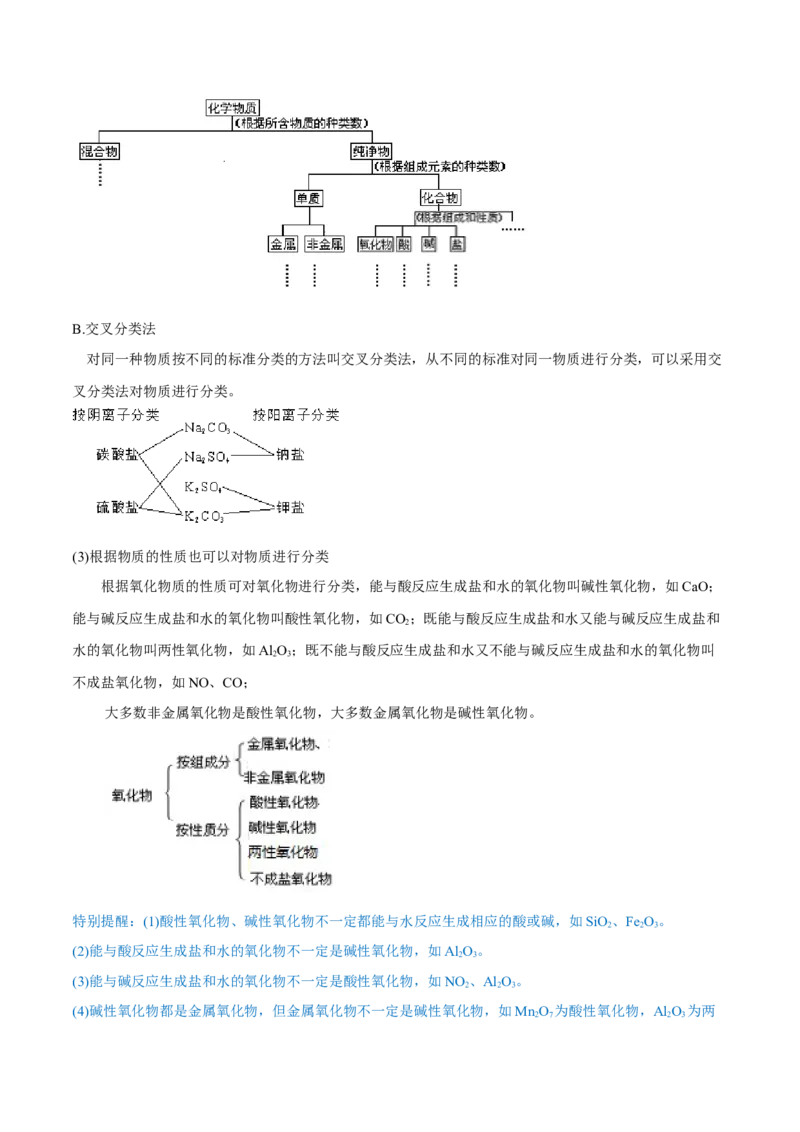1.1《第一节物质的分类及转化》最新教研教案教学设计_高化_2025春-人教版高中化学_01新版高中化学必修一_8.课件+教案_教案（赠送参考）