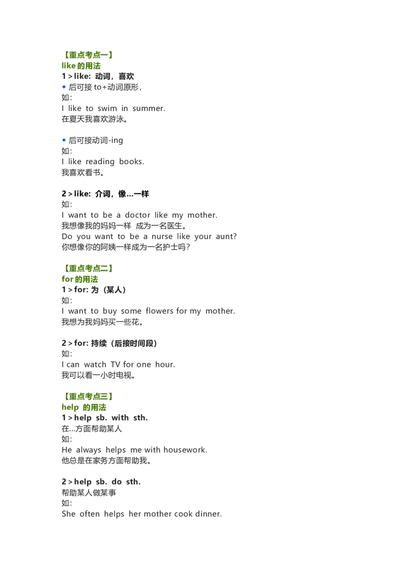 教科版小学英语三起四上Unit12知识点_《小学各科知识点》_小学英语《知识梳理》3-6年级上下册_上册_教科版小学英语3-6年级上册_四上