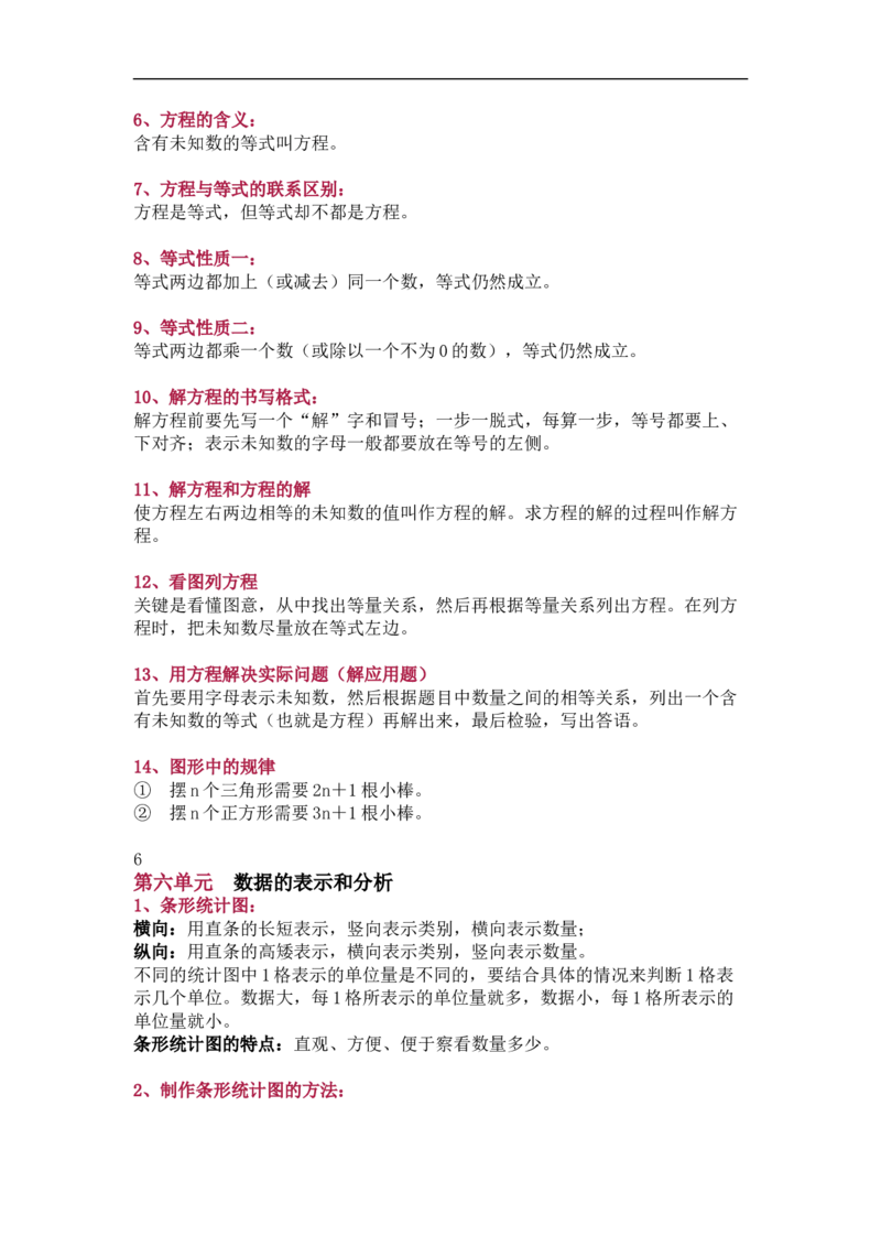 北师大版四年级（下册）数学知识要点归纳_《小学各科知识点》_小学数学《知识梳理》1-6年级上下册_下册_北师大版小学数学1-6年级下册全册知识点