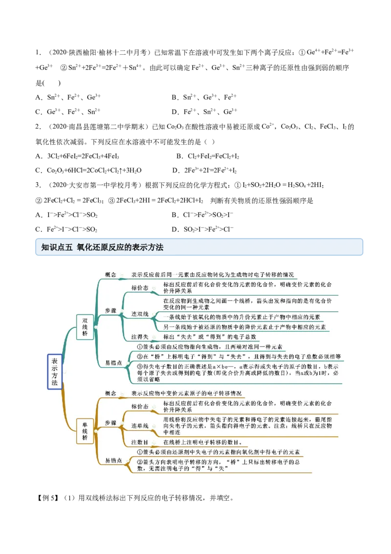 1.3.1氧化还原反应（精讲）-（人教版）原卷版_高化_595801221724高中化学新人教版选择性必修一二三电子版教案PPT课件高中试卷_必修一册（人教版）_专项练习