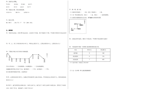 第一二三单元阶段素养检测随堂练A（试题）三年级数学下册人教版_26春人教版数学三下_19、赠送其它资料_新建文件夹_三年级数学下册（人教版）_期中+期末-K149_月考试卷