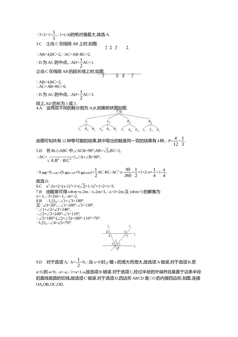 2021内蒙古包头数学试卷+答案+解析(word整理版)-1e8090c79641_内蒙古中考真题_内蒙古中考真题+答案解析2013-2024_初中数学历年真题（2013-2024）