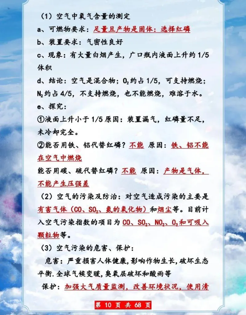 初中化学超重点知识大全（精华版）_24秋《初中各科知识点梳理》_初中化学《知识梳理》9年级上下册