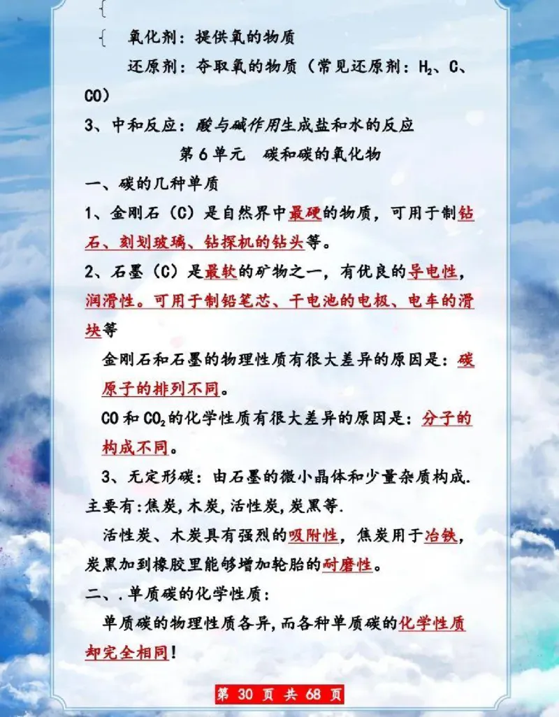 初中化学超重点知识大全（精华版）_24秋《初中各科知识点梳理》_初中化学《知识梳理》9年级上下册