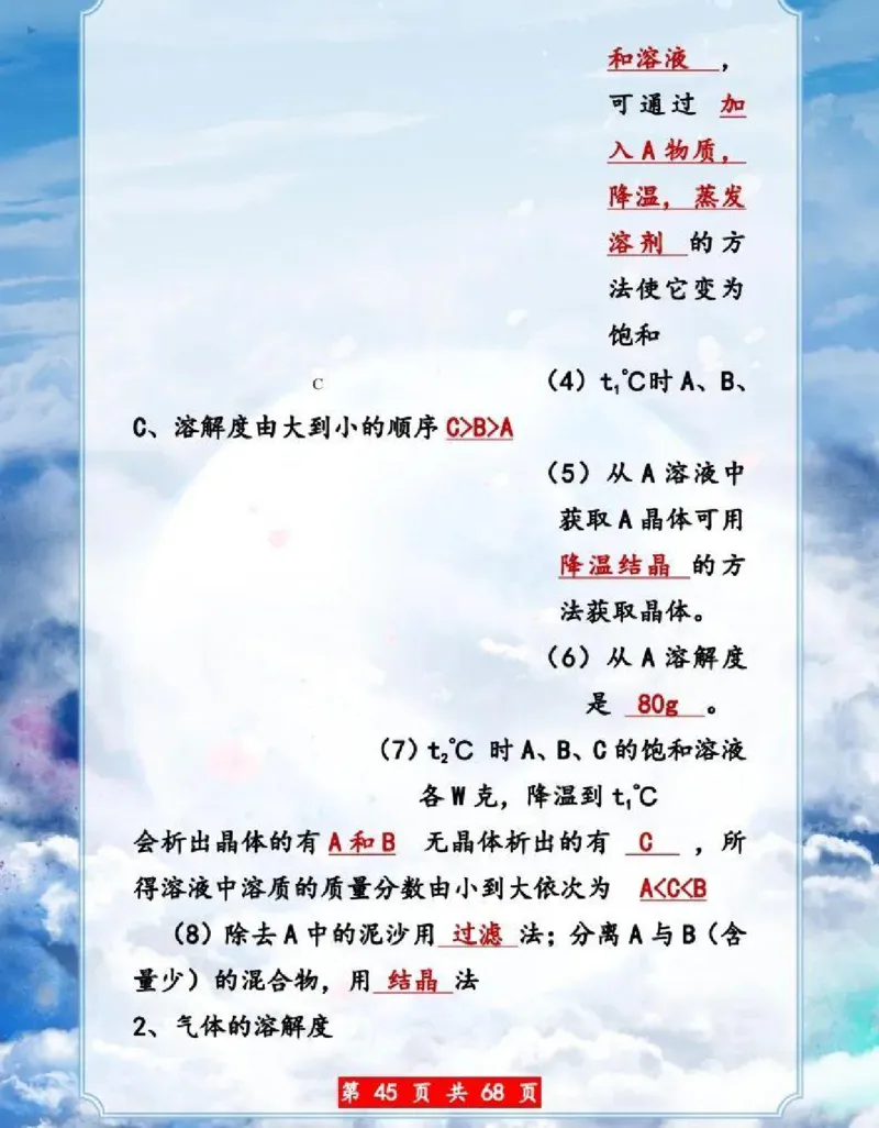 初中化学超重点知识大全（精华版）_24秋《初中各科知识点梳理》_初中化学《知识梳理》9年级上下册