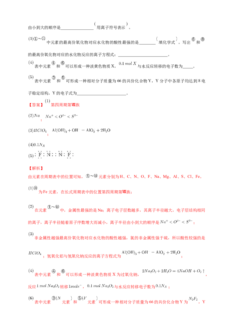 1.2.1原子结构与元素周期表-学案-2020-2021学年下学期高二化学同步精品课堂(新教材人教版选择性必修2)（解析版）_高化_2025春-人教版高中化学_04新版高中化学选择性必修2_学案