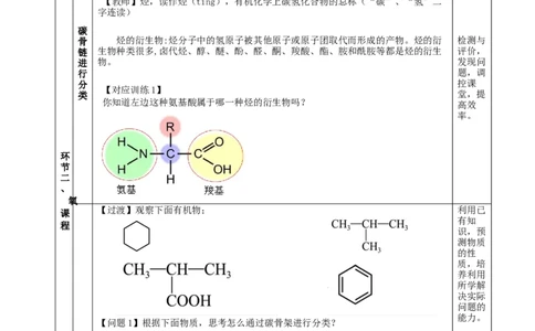 1.1.1有机物的分类（教学设计）-（人教版2019选择性必修3）_高化_595801221724高中化学新人教版选择性必修一二三电子版教案PPT课件高中试卷_选择性必修3册（人教版）_教学设计
