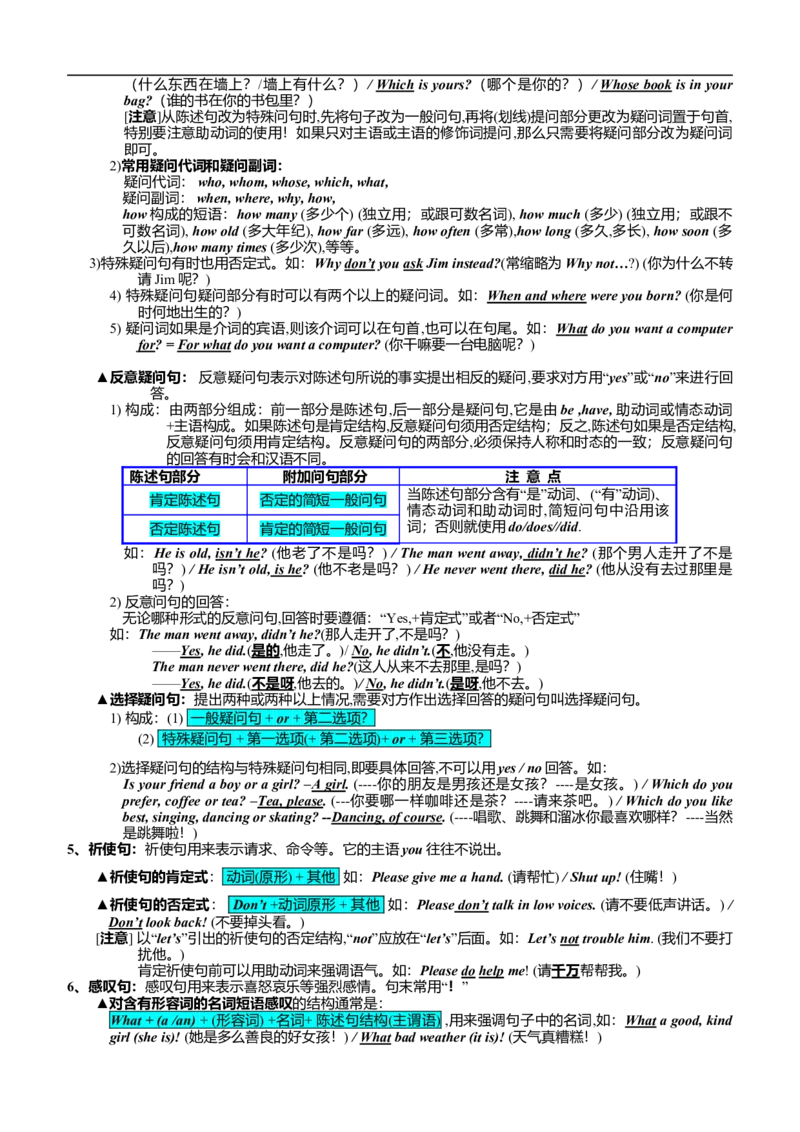 中考英语考点、知识点(完美排版)-526203965515_内蒙古中考真题_赠品_初中英语资料