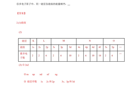 1.1.1　能层与能级基态与激发态-学案-2020-2021学年下学期高二化学同步精品课堂(新教材人教版选择性必修2)（解析版）_高化_2025春-人教版高中化学_04新版高中化学选择性必修2_学案