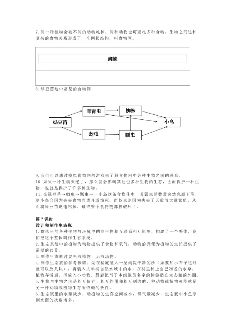 教科版五下科学知识点归纳_《小学各科知识点》_小学科学《知识梳理》1-6年级上下册_教科版小学科学1-6年级上下册知识梳理_下册