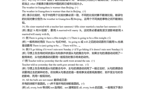 中考初中英语总复习易错题易错点易混点集锦大全精选-adfed71183d7_内蒙古中考真题_赠品_初中英语资料