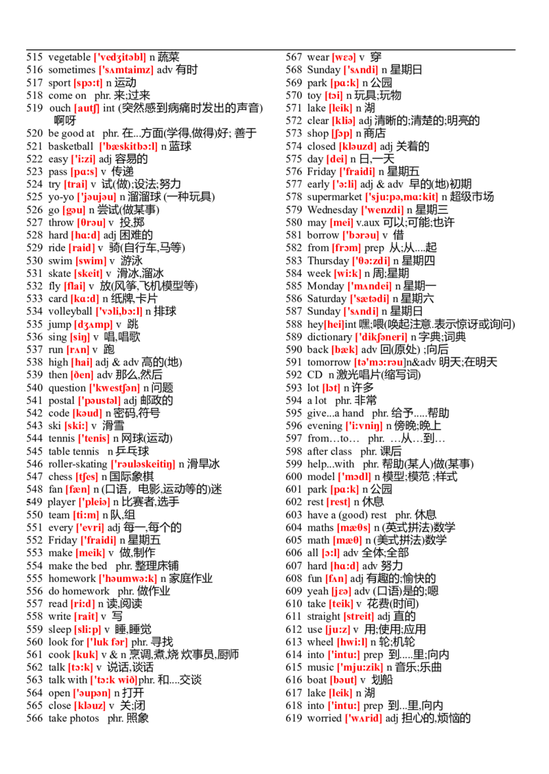 初中英语单词表大全（带音标）-cf923785561d_内蒙古中考真题_赠品_初中英语资料