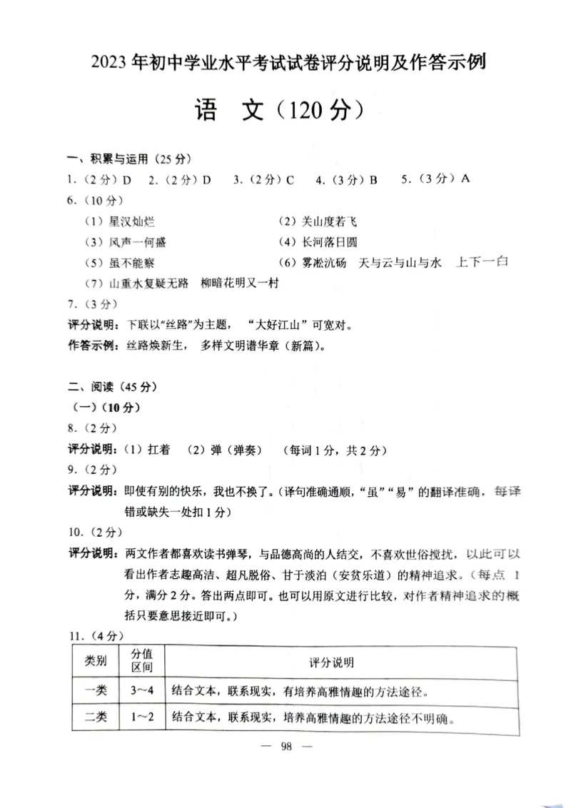 2023包头语文试卷+答案(PDF版)-c0494819f1b8_内蒙古中考真题_内蒙古中考真题+答案解析2013-2024_初中语文历年真题（2013-2024）