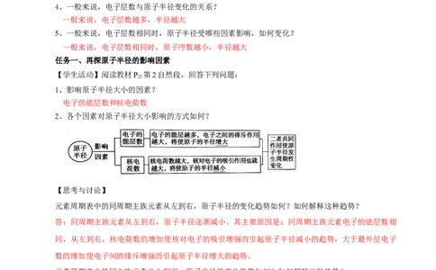 1.2.2元素周期律（导学案）-（人教版2019选修第二册）（解析版）_高化_595801221724高中化学新人教版选择性必修一二三电子版教案PPT课件高中试卷_选择性必修2册（人教版）_导学案