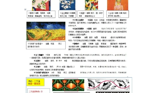 新人教版八年级美术知识总结_24秋《初中各科知识点梳理》_初中美术《知识梳理》7-9年级上下册_人教版初中美术7-9年级上下册知识梳理