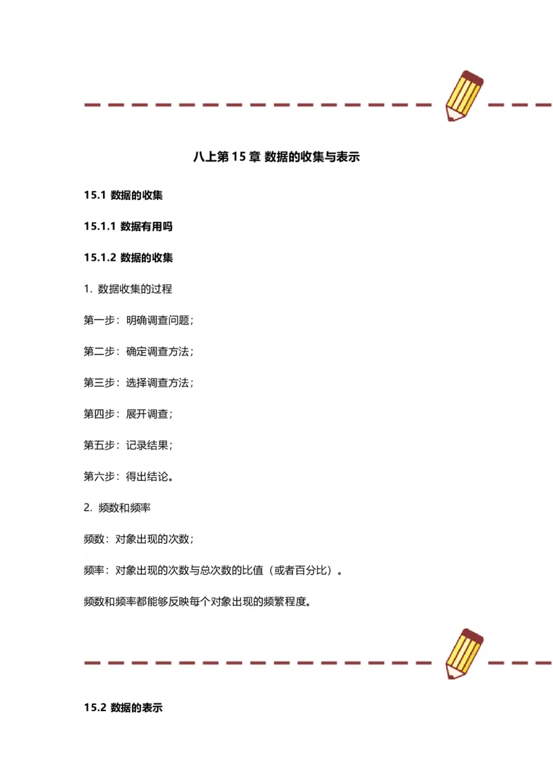 华师版初中数学八年级上册数学知识点汇总_24秋《初中各科知识点梳理》_初中数学《知识梳理》7-9年级上下册_华师大版数学7-9年级上册知识点汇总