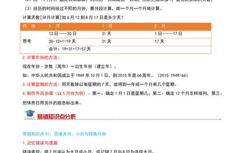 （期末专项复习）专题04年、月、日(知识梳理+易错分析+真题培优卷）（学生版）_26春人教版数学三下_19、赠送其它资料_新建文件夹_三年级数学下册（人教版）_母题专项练习-K35_2025版