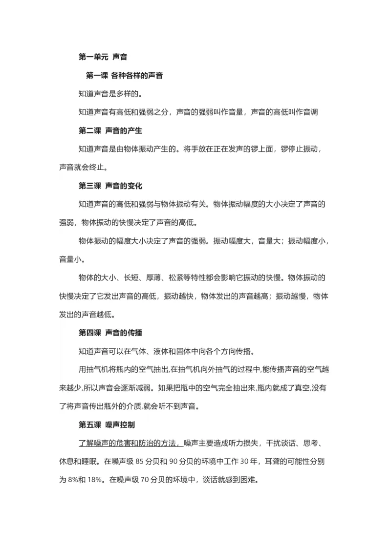 湘教版小学科学四年级上册全册知识点_《小学各科知识点》_小学科学《知识梳理》1-6年级上下册_湘教版小学科学3-6年级上下册知识梳理_上册