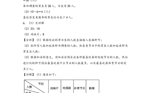 （专项训练）第三单元复式统计表综合题型(挑战奥数)（答案解析）_26春人教版数学三下_19、赠送其它资料_新建文件夹_三年级数学下册（人教版）_知识解读+题型专练-T2