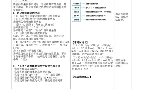 1.1.2热化学方程式（教学设计）-（人教版2019选择性必修1）_高化_595801221724高中化学新人教版选择性必修一二三电子版教案PPT课件高中试卷_选择性必修1册（人教版）_教学设计