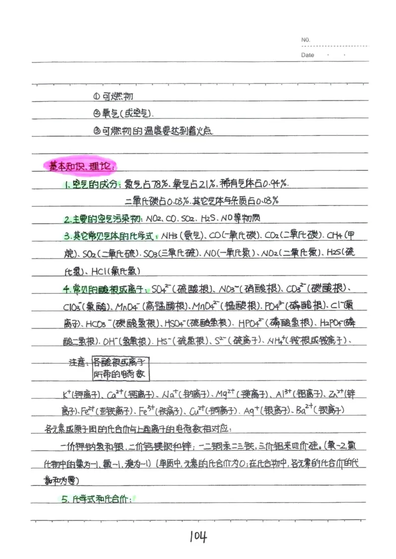 8）中考化学状元笔记（142页）-19671d04d3e2_内蒙古中考真题_赠品_2025.05.01初中九科学霸笔记（无水印）
