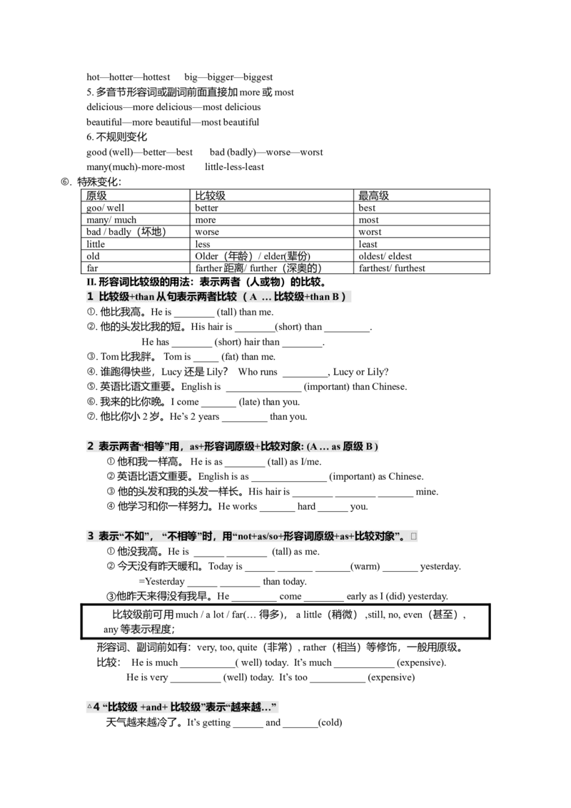 初一英语语法知识点总结复习(超详细)-36521f962d33_内蒙古中考真题_赠品_初中英语资料