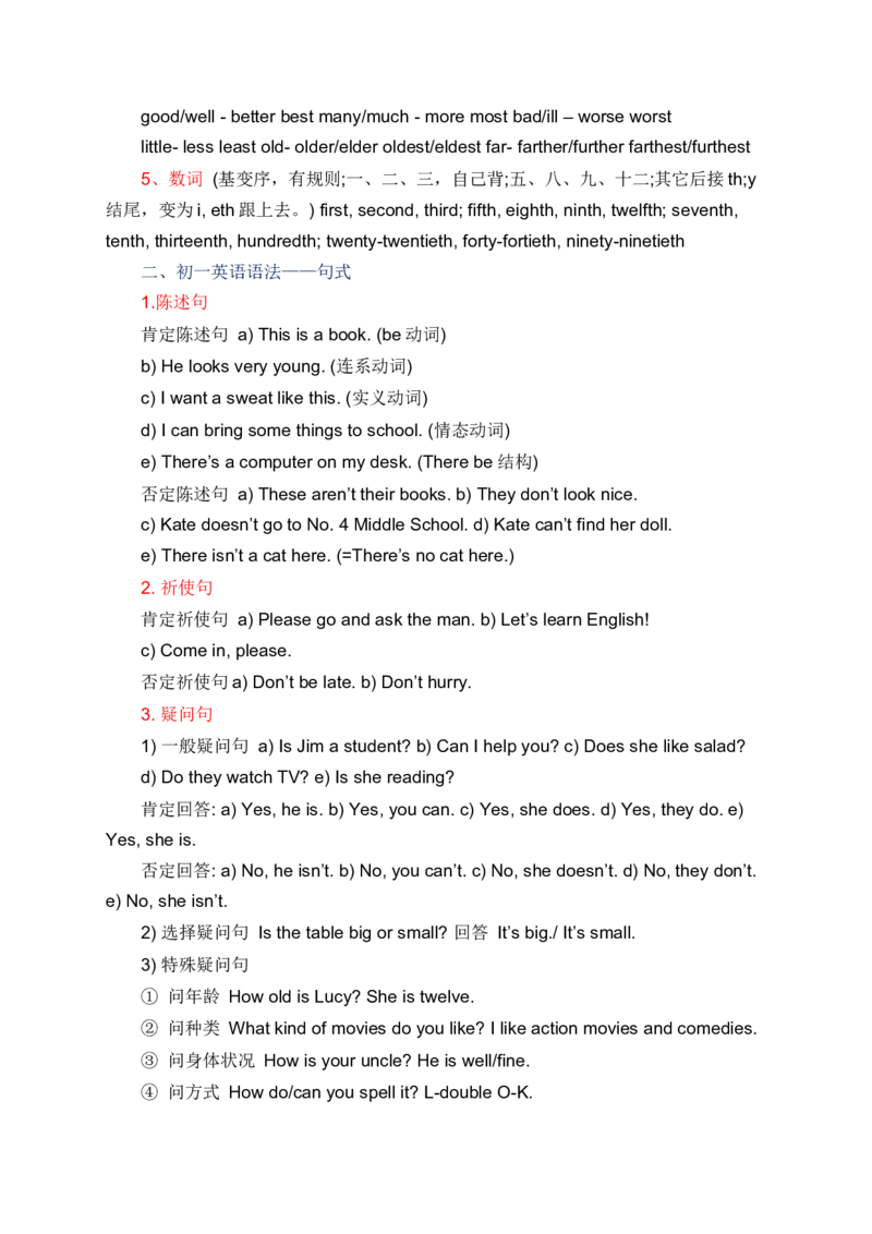 初一英语全册语法知识点汇总-77344d5f5979_内蒙古中考真题_赠品_初中英语资料