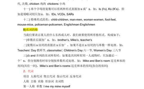 初一英语全册语法知识点汇总-77344d5f5979_内蒙古中考真题_赠品_初中英语资料