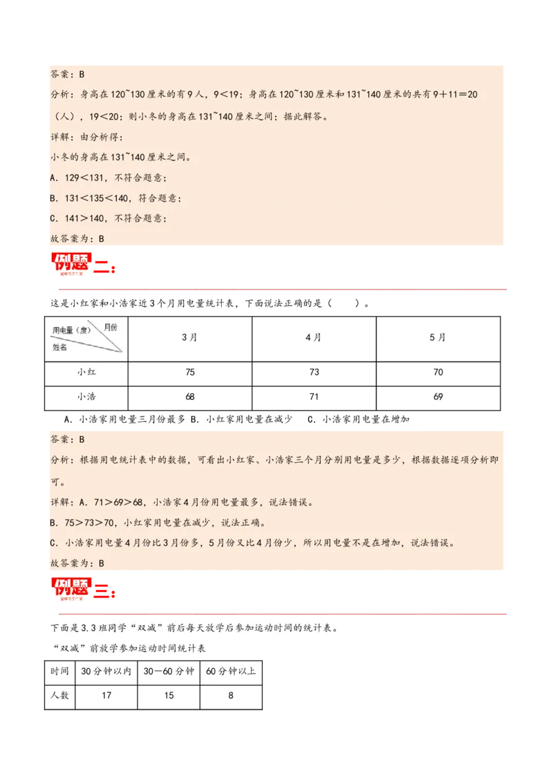 第三单元复式统计表（同步讲练）人教版）_26春人教版数学三下_19、赠送其它资料_新建文件夹_三年级数学下册（人教版）_母题专项练习-K35_2024版