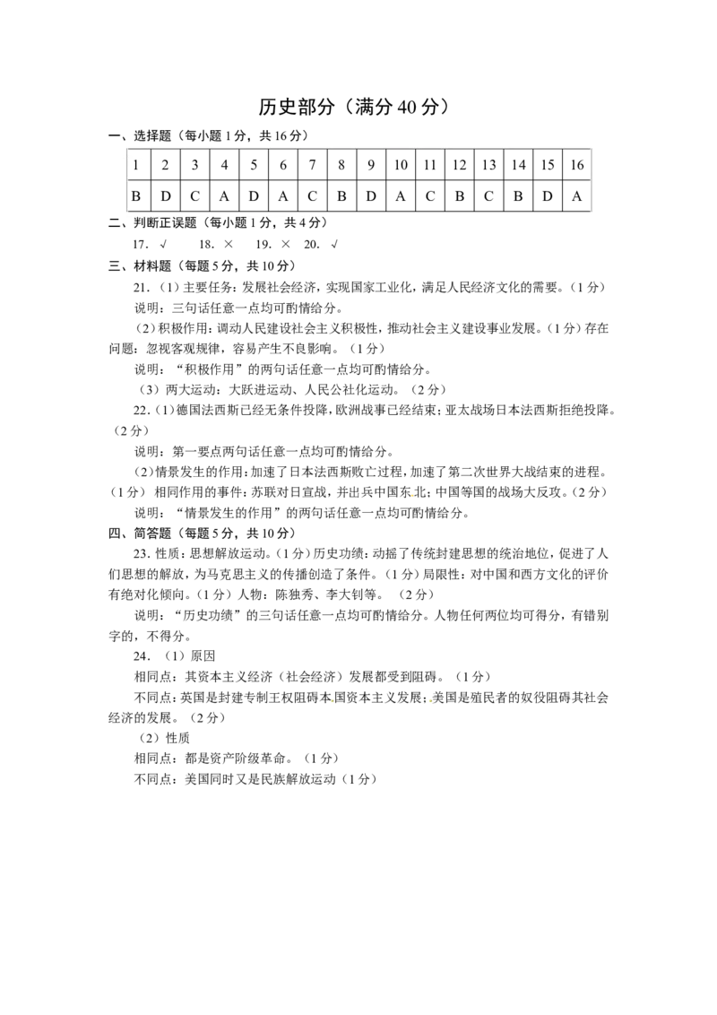 2014内蒙古呼和浩特历史试卷+答案(word整理版)(1)-def21c6c7828_内蒙古中考真题_内蒙古中考真题+答案解析2013-2024_初中历史历年真题（2013-2024）